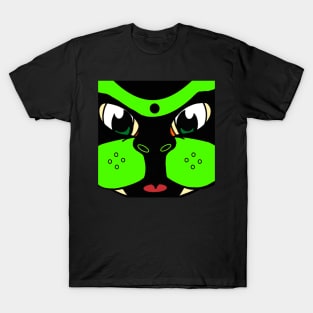 Pop-Up-Pup Muzzle - Green T-Shirt